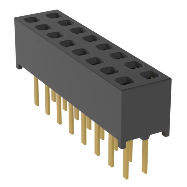 MMS-108-01-H-DV CONN RCPT 16POS 0.079 GOLD PCB