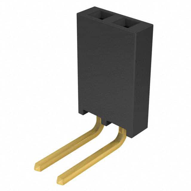 SSQ-102-03-G-S-RA CONN RCPT 2POS 0.1 GOLD PCB R/A
