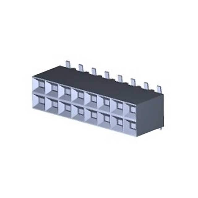 147104-8 CONN RCPT 16POS 0.1 GOLD SMD