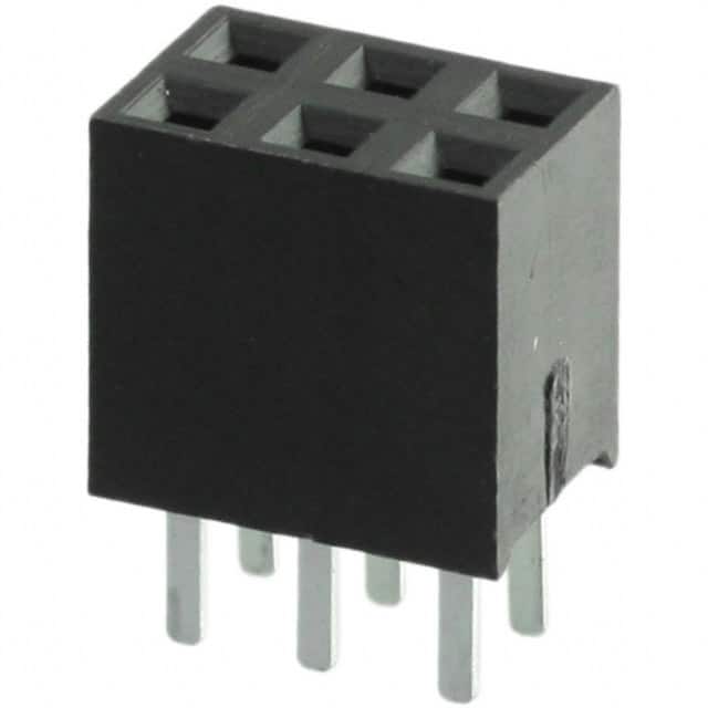 960206-6202-AR CONN RCPT 6POS 0.1 GOLD PCB