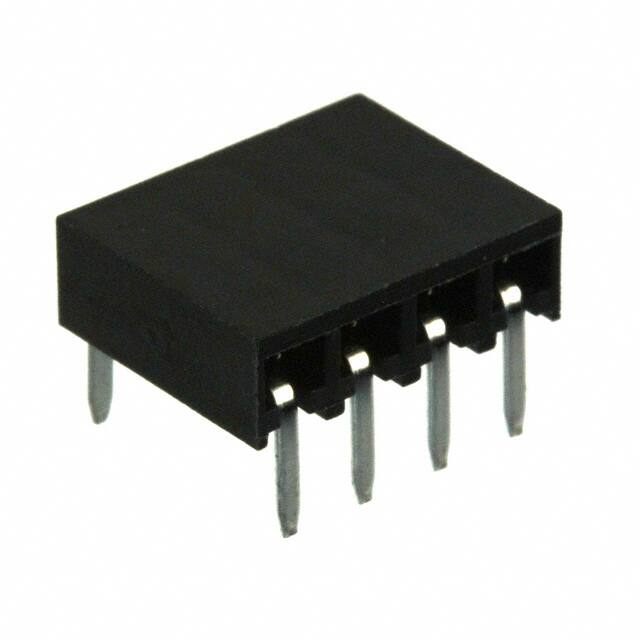 960104-7102-AR CONN RCPT 4POS 0.1 GOLD PCB R/A