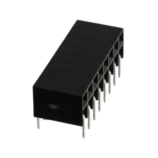 960216-7102-AR CONN RCPT 16POS 0.1 GOLD PCB R/A