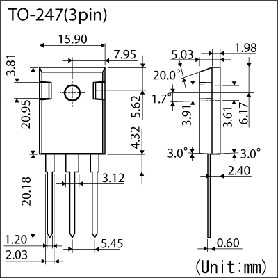 R6024ENZ1C9 The ROHM Semiconductor R6024ENZ1C9 is an N-Channel MOSFET designed for power applications. It offers a 600V drain-source voltage and a 24A current rating.