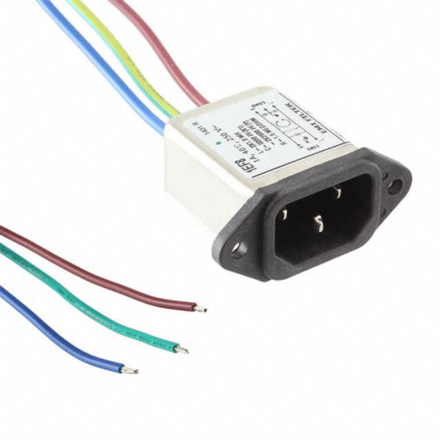 6609014-4 PWR ENT RCPT IEC320-C14 PNL WIRE