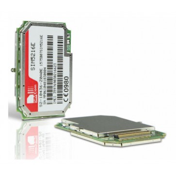 SIM5216E The SIMCOM SIM5216E is an HSDPA 3G module supporting download speeds of 3.6 Mbps and upload speeds of 384 kbps. It operates within a temperature range of -30°C to 80°C and offers multiple interfaces.
