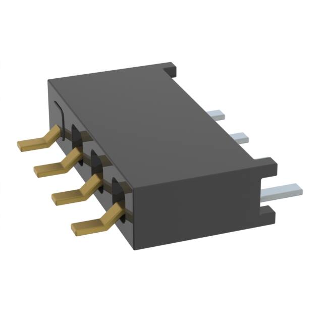 MMS-104-02-L-SH-04-TR CONN RCPT 4P 0.079 GOLD SMD R/A