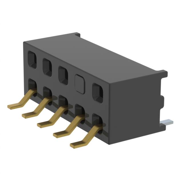 MMS-105-02-L-DH-04-TR CONN RCPT 10P 0.079 GOLD SMD R/A