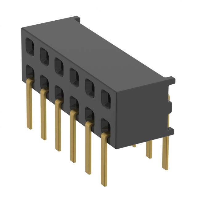 MMS-106-01-H-DH CONN RCPT 12P 0.079 GOLD PCB R/A