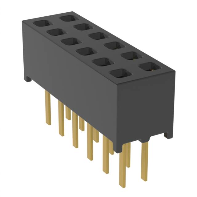 MMS-106-01-H-DV CONN RCPT 12POS 0.079 GOLD PCB