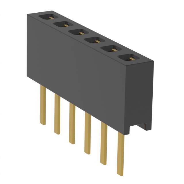 MMS-106-01-H-SV CONN RCPT 6POS 0.079 GOLD PCB