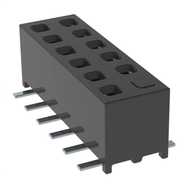 MMS-106-02-F-DV-02 CONN RCPT 12POS 0.079 GOLD SMD