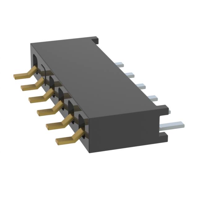 MMS-106-02-F-SH-05 CONN RCPT 6P 0.079 GOLD SMD R/A