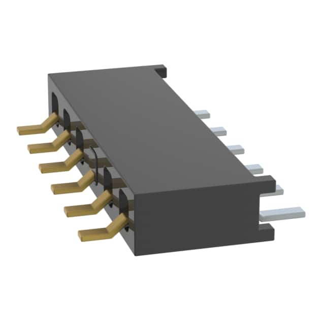 MMS-106-02-L-SH-03 CONN RCPT 6P 0.079 GOLD SMD R/A