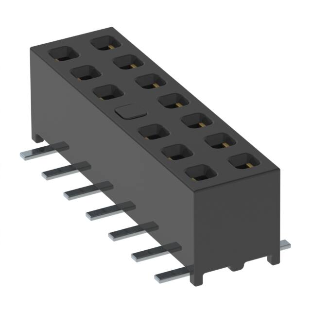 MMS-107-02-L-DV-07 CONN RCPT 14POS 0.079 GOLD SMD