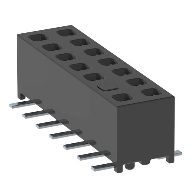 MMS-107-02-L-DV-A-03 CONN RCPT 14POS 0.079 GOLD SMD