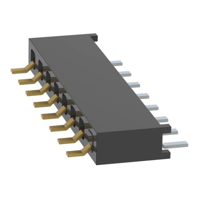 MMS-108-02-L-SH-01 CONN RCPT 8P 0.079 GOLD SMD R/A