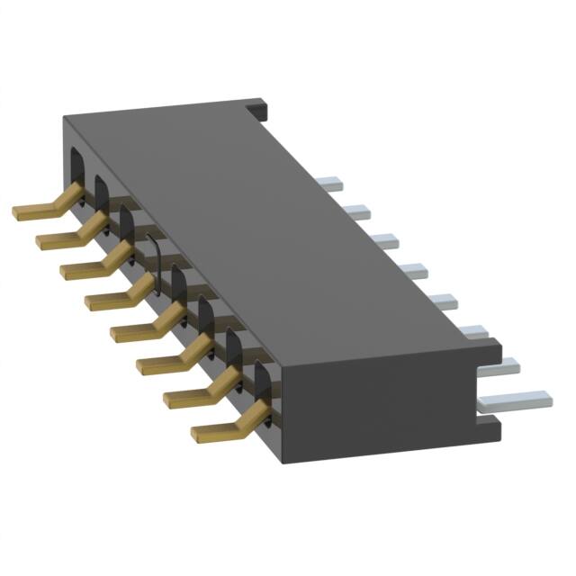 MMS-108-02-L-SH-05 CONN RCPT 8P 0.079 GOLD SMD R/A