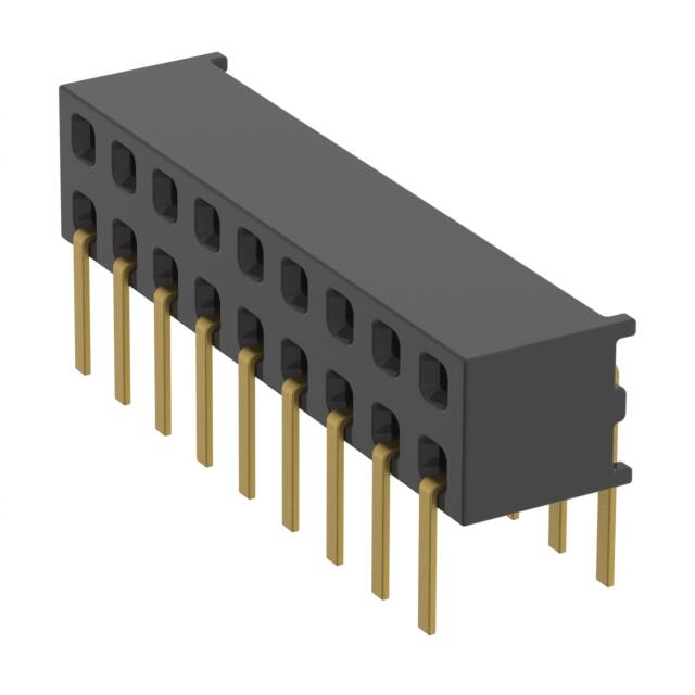 MMS-109-01-H-DH CONN RCPT 18P 0.079 GOLD PCB R/A