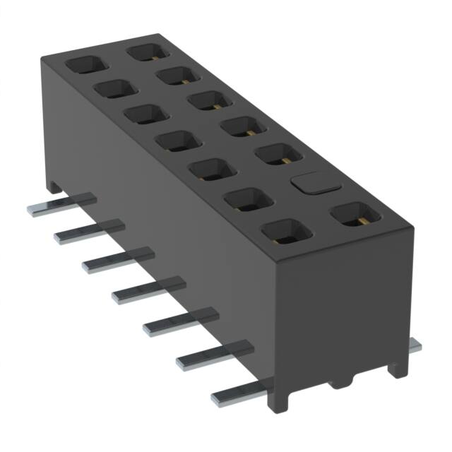 MMS-107-02-LM-DV-04-K-TR CONN RCPT 14POS 0.079 GOLD SMD