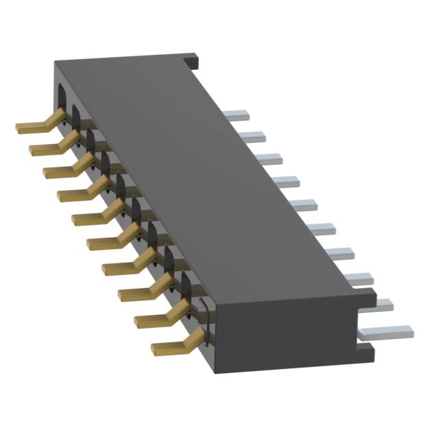 MMS-110-02-L-SH-01-TR CONN RCPT 10P 0.079 GOLD SMD R/A