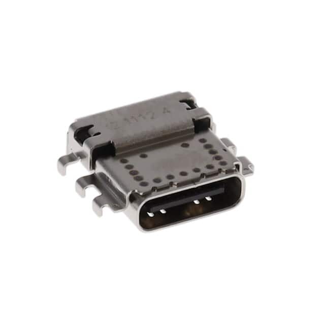 12402072E512A USB4 GEN3, TYPE C, MID MOUNT, CE