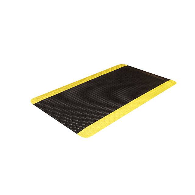 CD 0312YB FLOOR RUNNER PVC BLK/YL 12'X3'