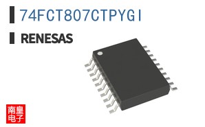 74FCT807CTPYGI The 74FCT807CTPYGI from Integrated Device Technology is a TTL logic clock buffer operating at 100MHz. It features a 1:10 fanout and is housed in a 20-SSOP package.