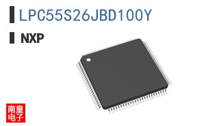 LPC55S26JBD100Y The NXP LPC55S26JBD100Y is a 32-bit microcontroller based on the ARM Cortex-M33 core, operating at up to 150MHz. It offers 256KB of Flash memory and 144KB of RAM.