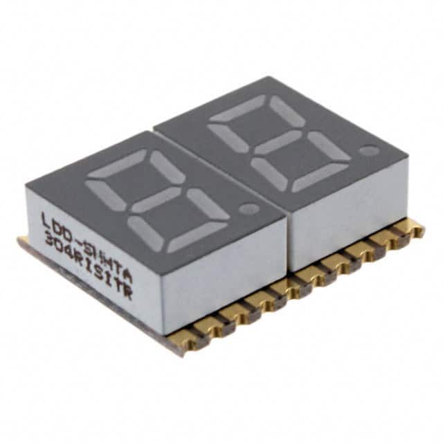 LDD-SMHTA304RISITR DISPLAY 7-SEG 0.3" DBL RED 20SMD