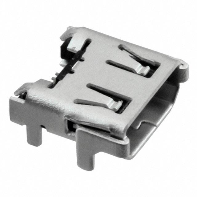 DC3RX19JA3R1700 CONN RCP MICRO HDMI 19POS SMD RA