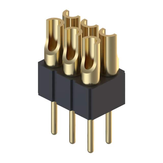 832-10-006-10-005000 CONN HDR STRIP SOLDER 6POS GOLD