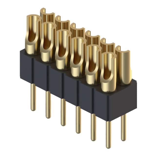832-10-012-10-005000 CONN HDR STRIP SOLDER 12POS GOLD