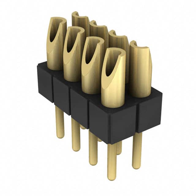 802-10-004-10-007000 CONN HDR STRIP SOLDER 4POS GOLD