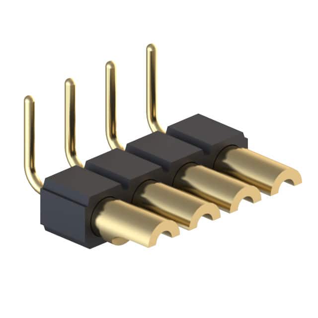 380-10-104-10-003000 CONN HDR STRIP SOLDER 4POS GOLD