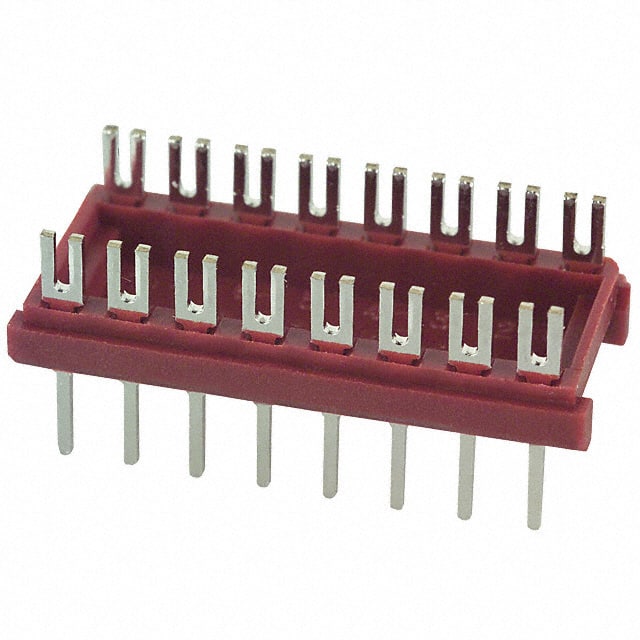 16-600-10 CONN HDR DIP FORK 16POS TIN