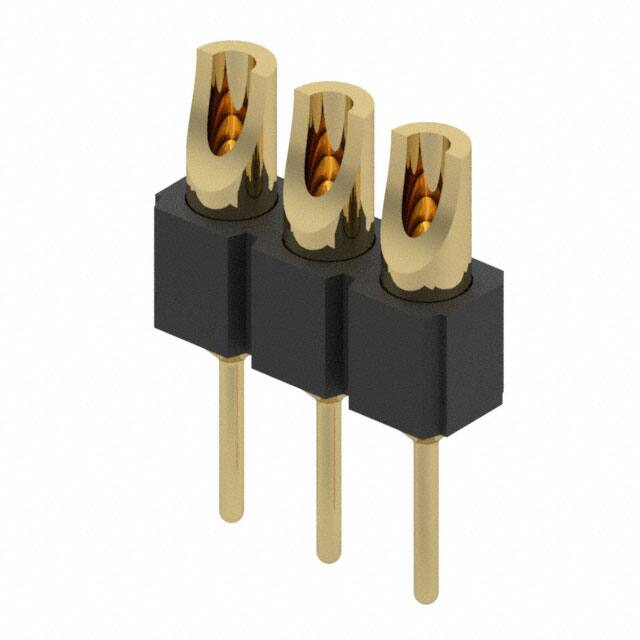 380-10-103-00-002000 CONN HDR STRIP SOLDER 3POS GOLD