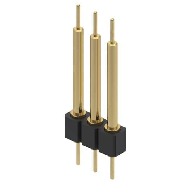 342-10-103-00-593000 CONN HDR DIP POST 3POS GOLD