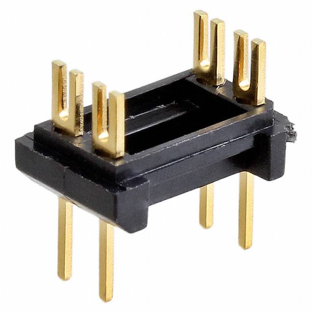 04-600-11 CONN HDR DIP FORK 4POS GOLD