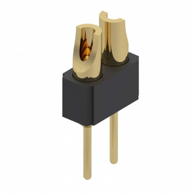 480-10-202-00-001000 CONN HDR SOLDER 2POS GOLD