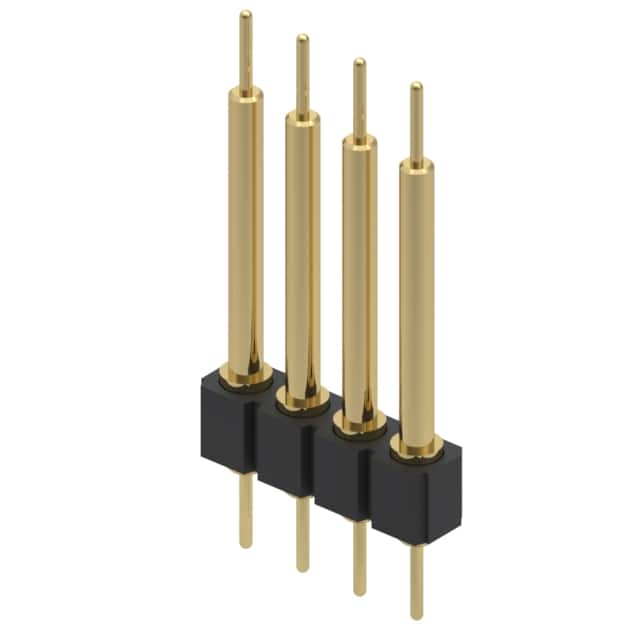 342-10-104-00-593000 CONN HDR DIP POST 4POS GOLD