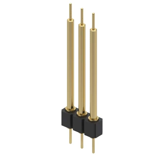 342-10-103-00-594000 CONN HDR DIP POST 3POS GOLD