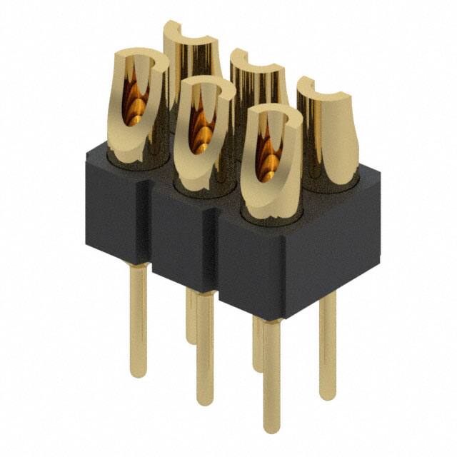 480-10-206-00-001000 CONN HDR SOLDER 6POS GOLD