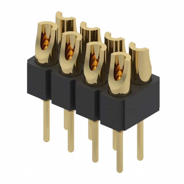 480-10-208-00-001000 CONN HDR SOLDER 8POS GOLD