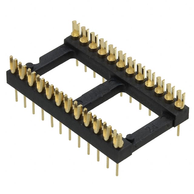 160-10-624-00-001000 CONN HDR DIP SLOT 24POS GOLD