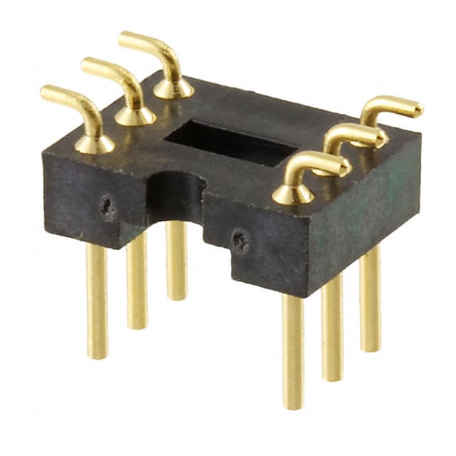 222-1-06-003 CONN HDR DIP MALE PIN 6POS GOLD