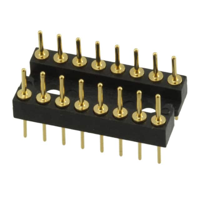 616-AG1 CONN HDR STRIP POST 16POS GOLD