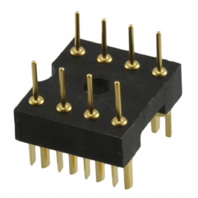 1-1437515-2 CONN HDR DIP SLOT 8POS GOLD