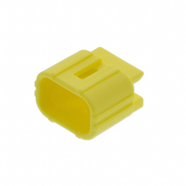 174355-7 CONN CAP 2POS DBL LOCK YELLOW