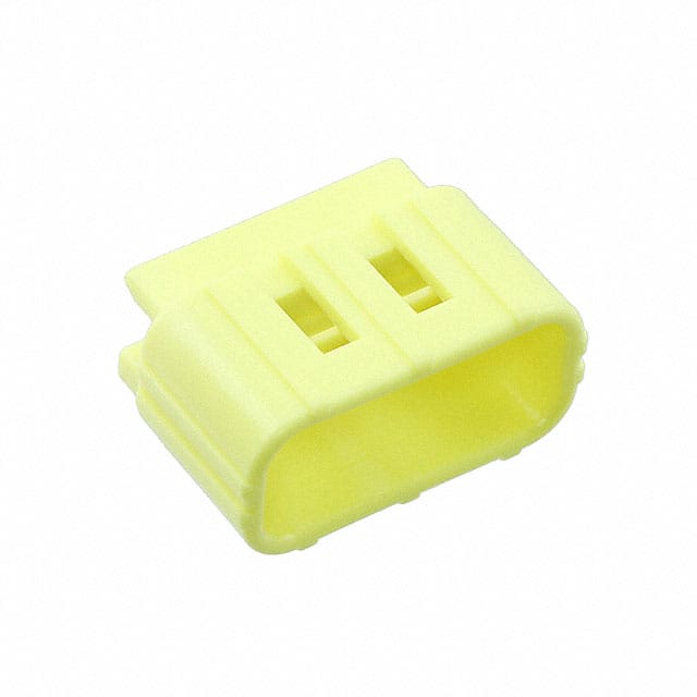 174360-7 CONN CAP 3POS DBL LOCK YELLOW