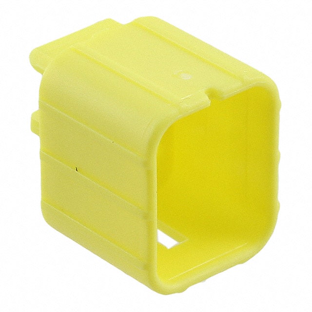 174260-7 CONN CAP 4POS DBL LOCK YELLOW